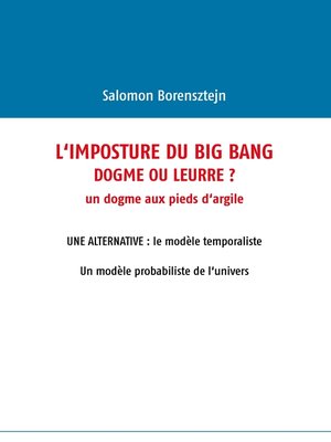 cover image of L'imposture du Big Bang